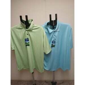 Cross Windsor Men's Polo Golf Shirt Green& Black  Short Sleeve  Size‎ 2XL NEW
